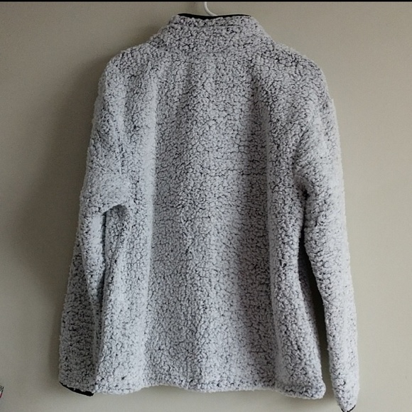 LAST ONE🌺Size L🌺 PINK VS SHERPA QUARTER ZIP - Picture 5 of 7